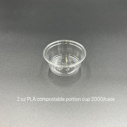 2 oz PLA Compostable Portion Cup (Sauce Cup) – 2000 Cups - Memeda US