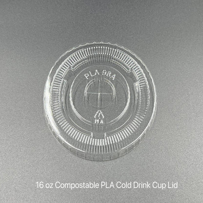 16 oz PLA Cold Cup Lid - 1000/case