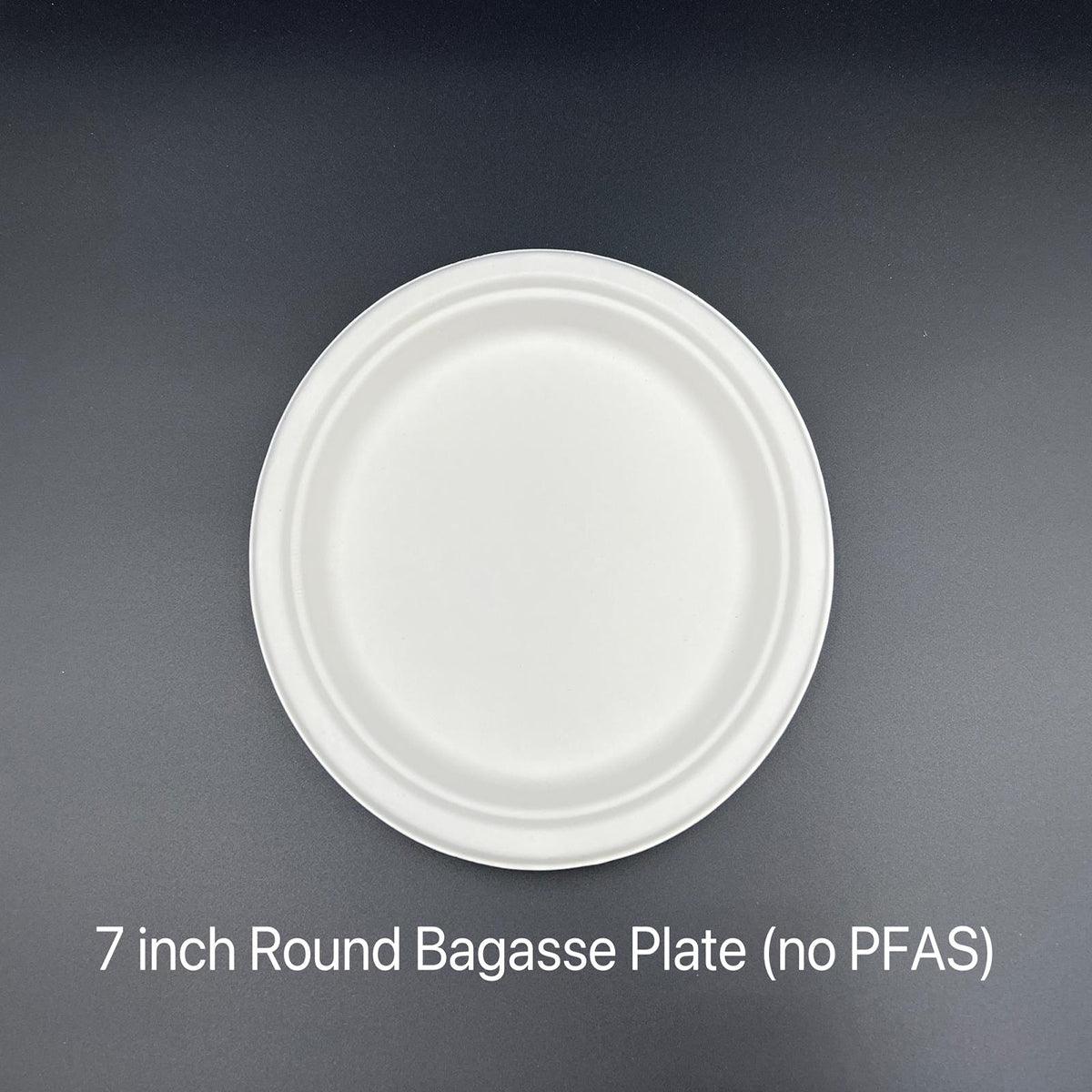 7 Inch Round Plate - 1000/case