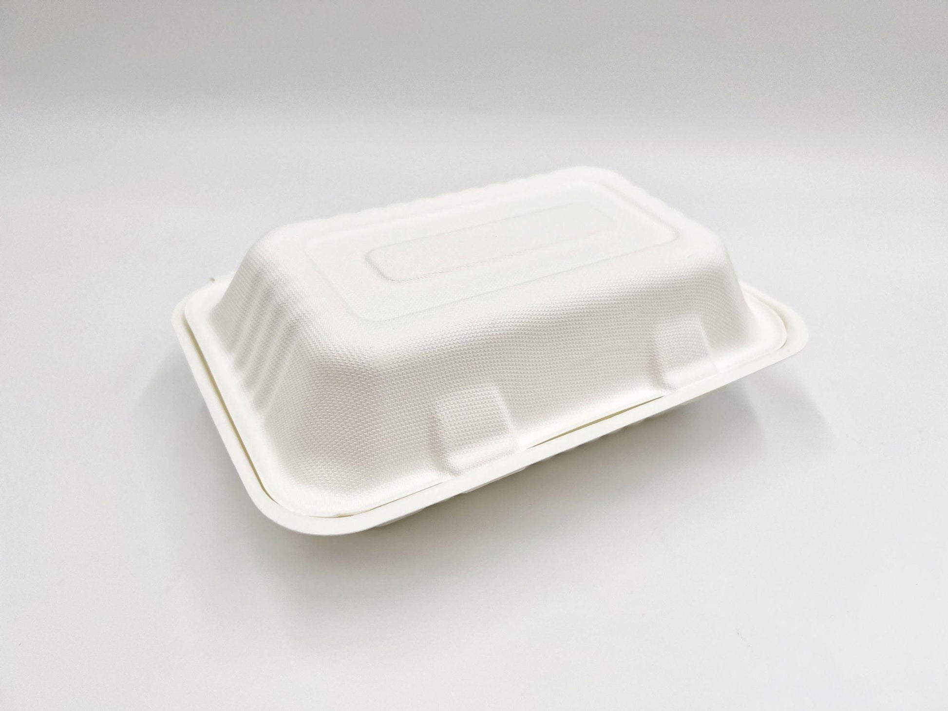 9x6 Inch To-go Box - Single Use, Disposable, Biodegradable - 250