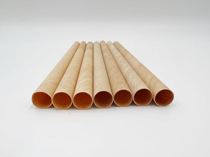 Wooden Boba Straws (pointed tip) Natural Drinking - Single use, Disposable, Biodegradable - 1700/case